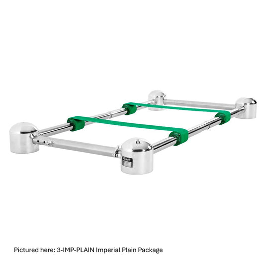 A Stainless Steel Frigid Imperial Casket Lowering Device plain package