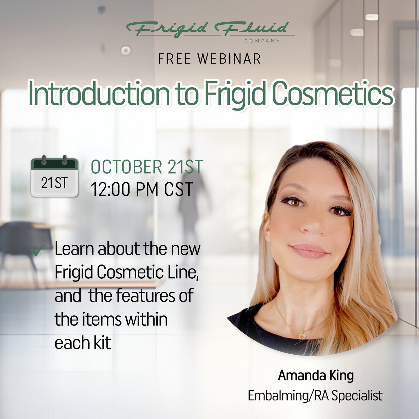 Webinar: Introduction to Frigid Cosmetics by Amanda King (October)