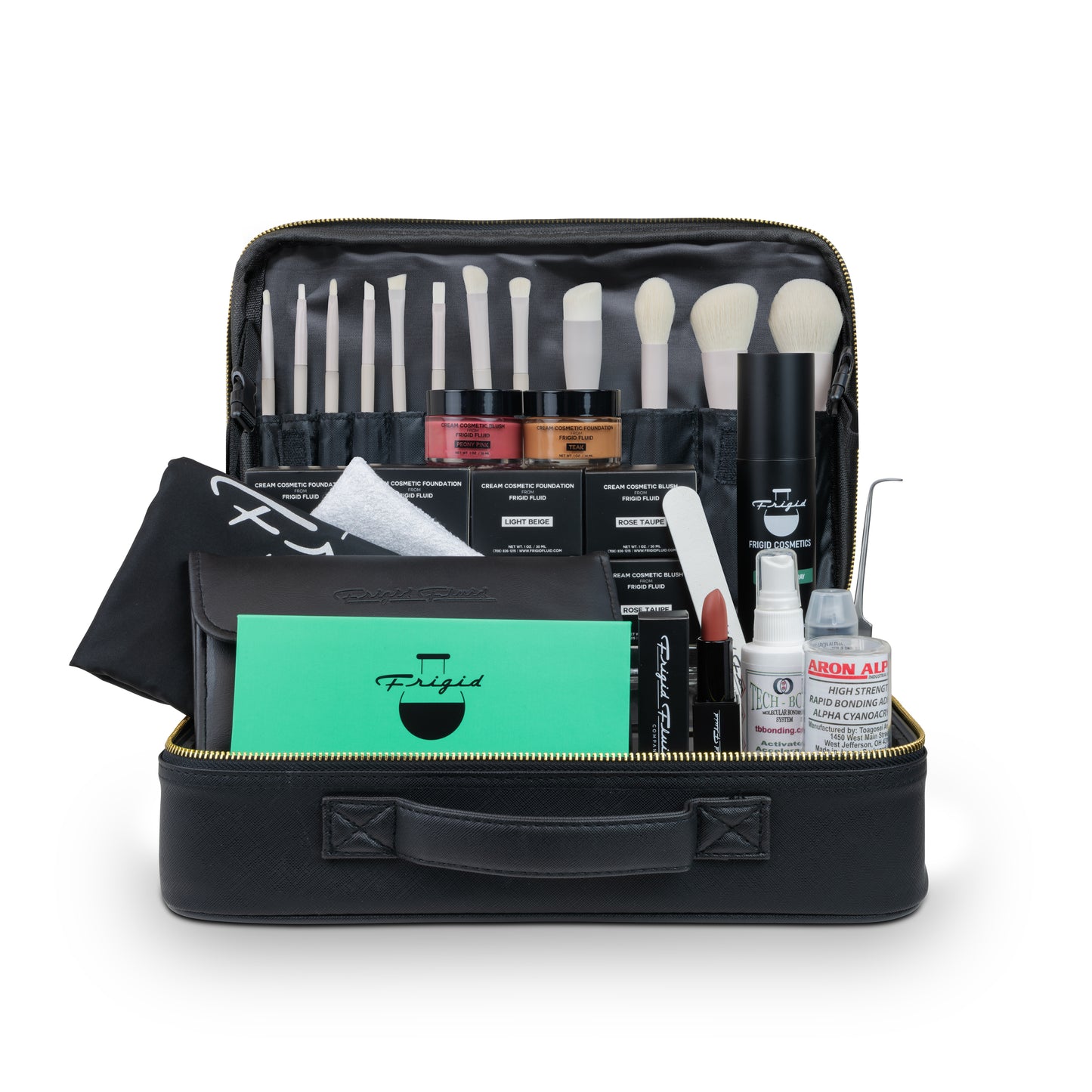 Portable Makeup Box Alloy Make up Train Case Manicure Polish