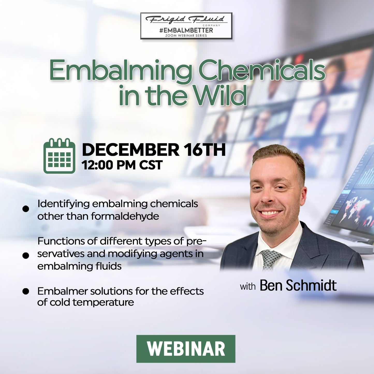 Webinar: Embalming Chemicals in the Wild with ben Schmidt