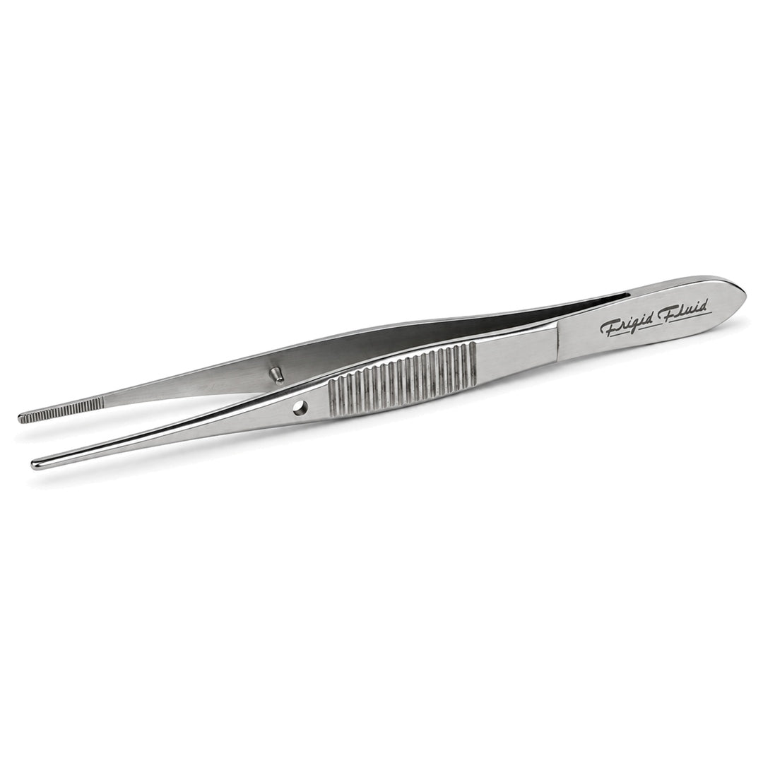 Straight Eye Dressing Forceps - 4", Stainless Steel