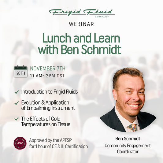 Ivy Tech Lunch & Learn: Advancing the Art and Science of Embalming with Frigid Fluid