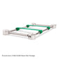 A Stainless Steel Frigid Master Casket Lowering Device Plain Package with Green Straps
