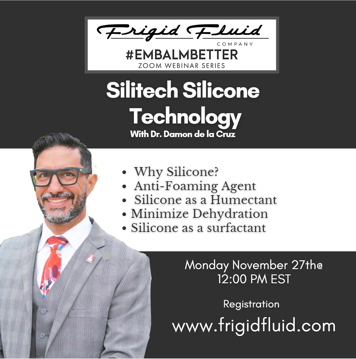 Silitech Silicone Technology Webinar with Dr. Damon de la Cruz