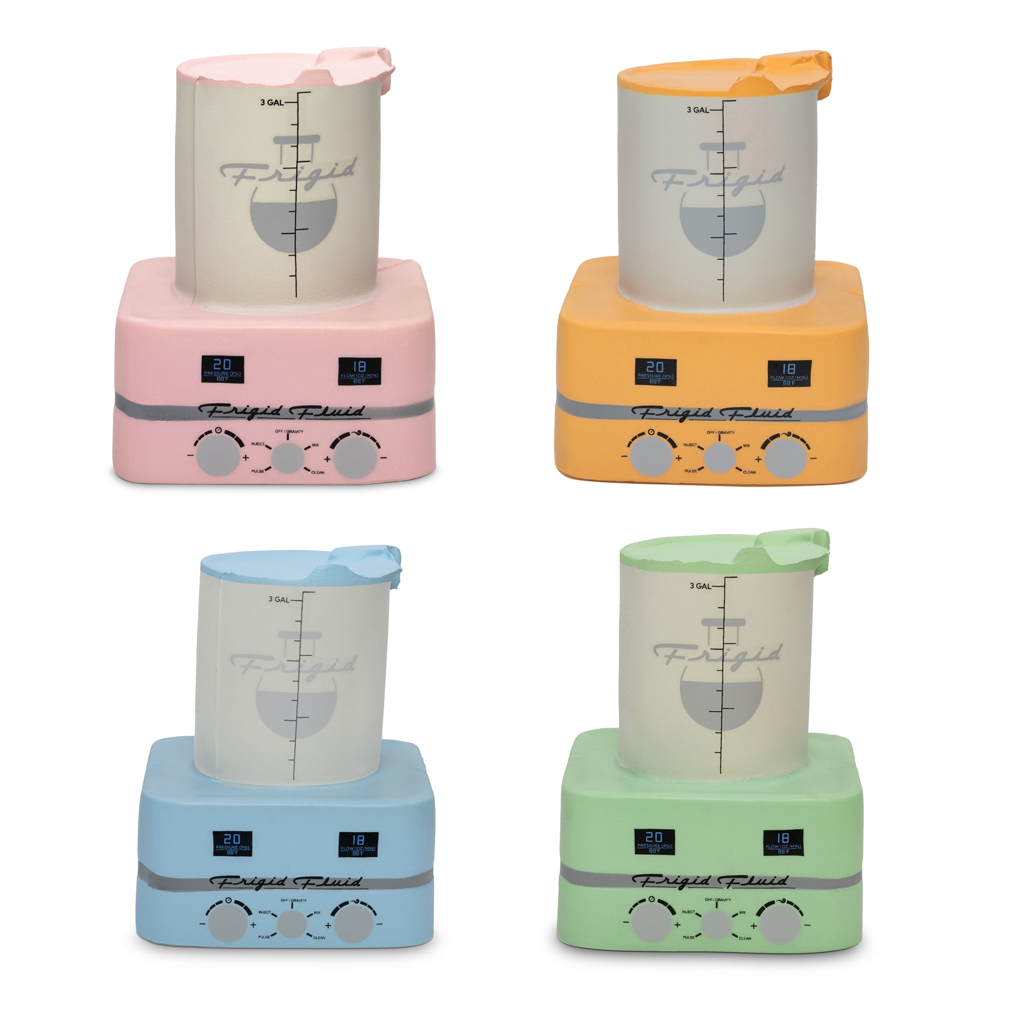 Fridgit Embalming Machine Stress Ball - Summer Collection, 4pk – Frigid Fluid