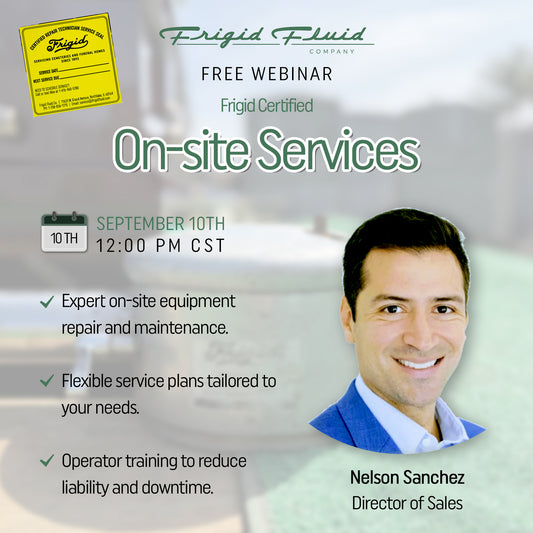 WEBINAR: Frigid Certified On-site Services