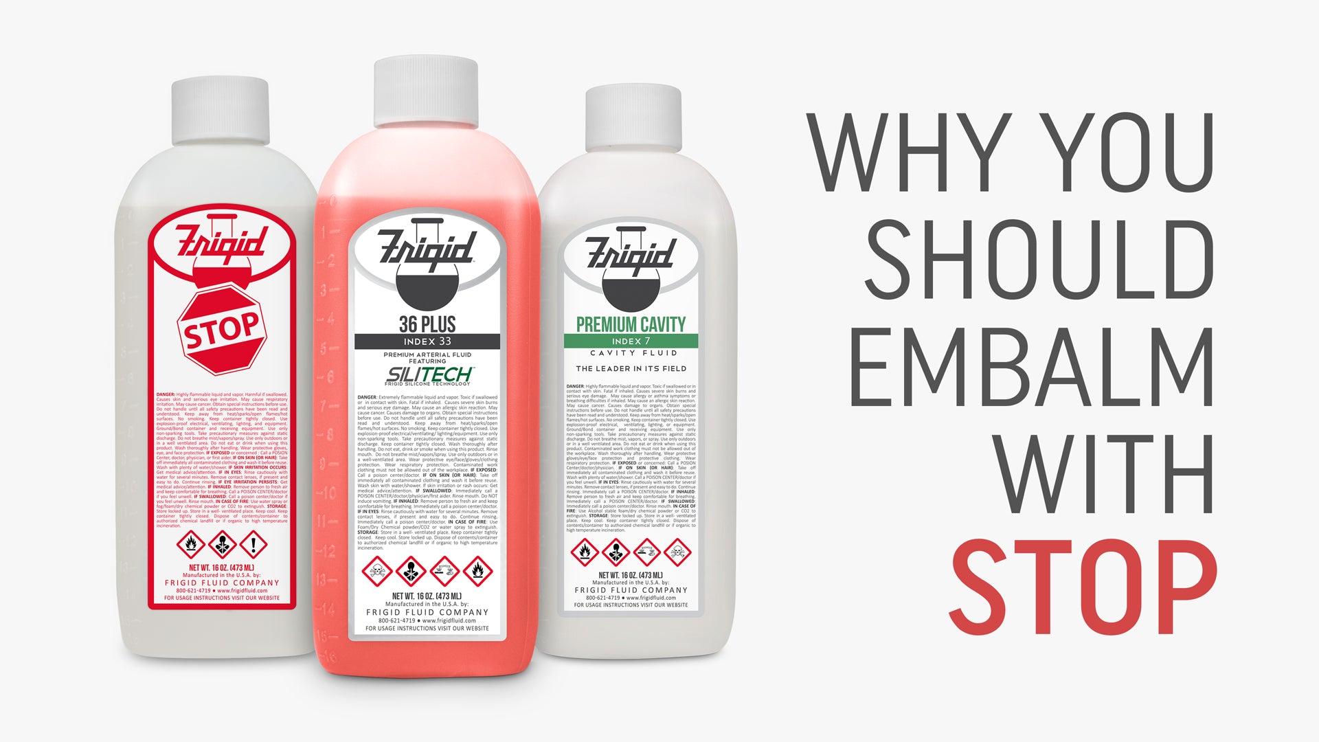 Frigid Embalming Embalming Chemicals and Supplies Embalming Fluids